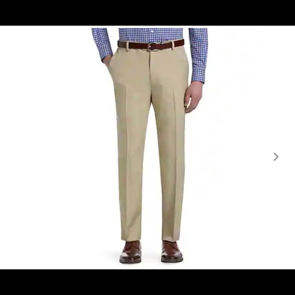 Jos A Bank Tailored Fit Khaki Pants 35x 32